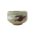 Matcha bowl with cinnabar brush