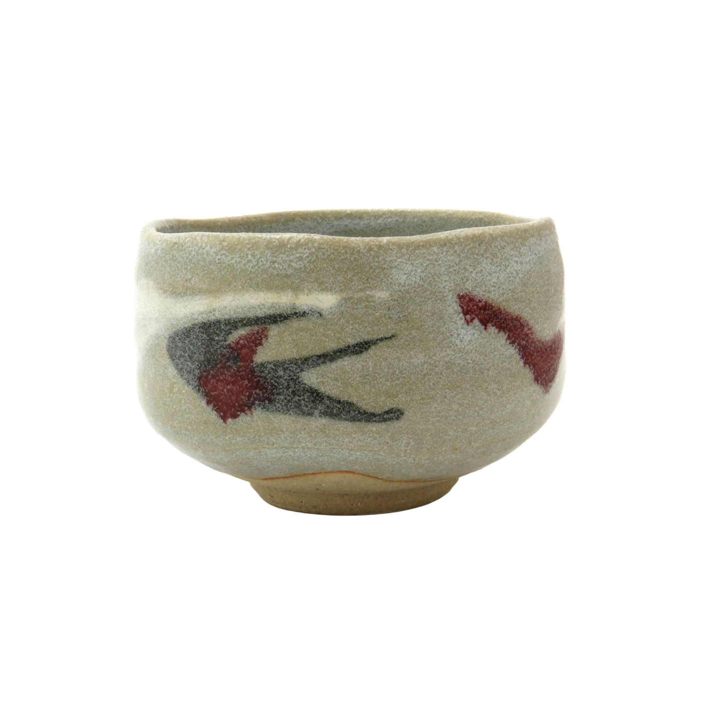 Matcha bowl with cinnabar brush