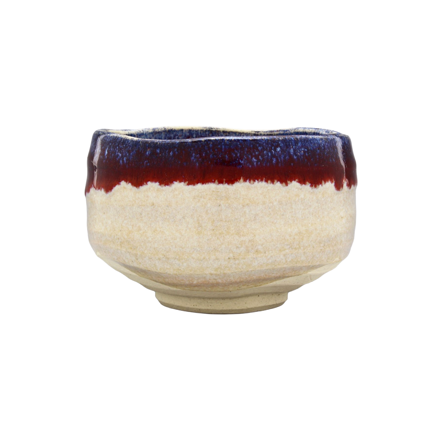 Matcha bowl with cinnabar glaze